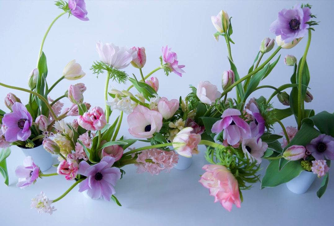 WRAPPED FLOWERS. NO VASE.