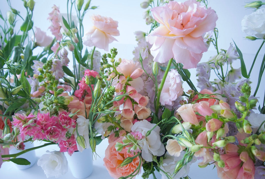 FLOWERS DESIGNED IN A VASE.