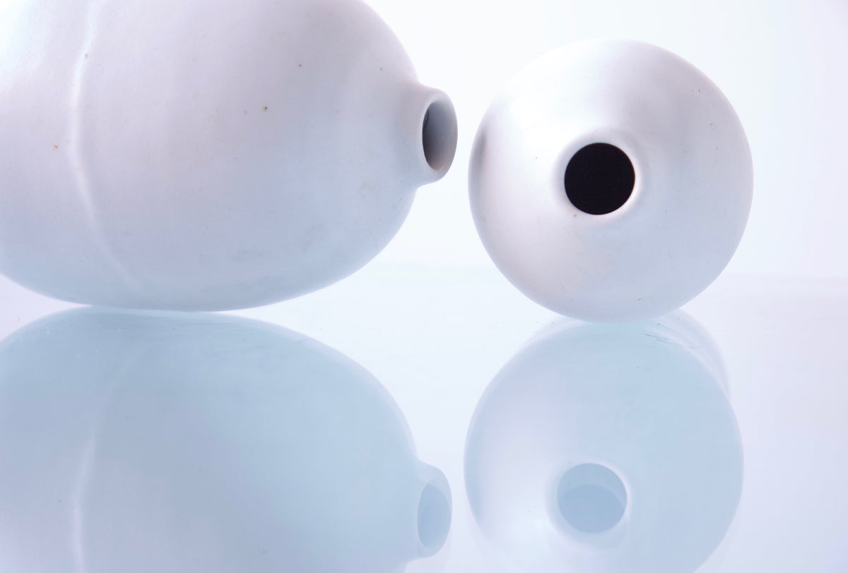 Judy Jackson Bud Vase / White