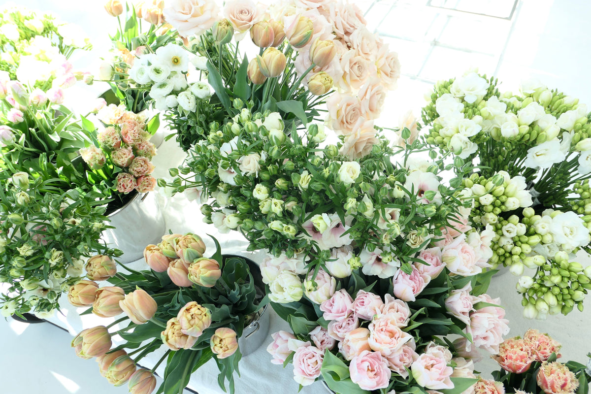 Locally grown flowers in Portland, Oregon at Fieldwork Flowers 97210