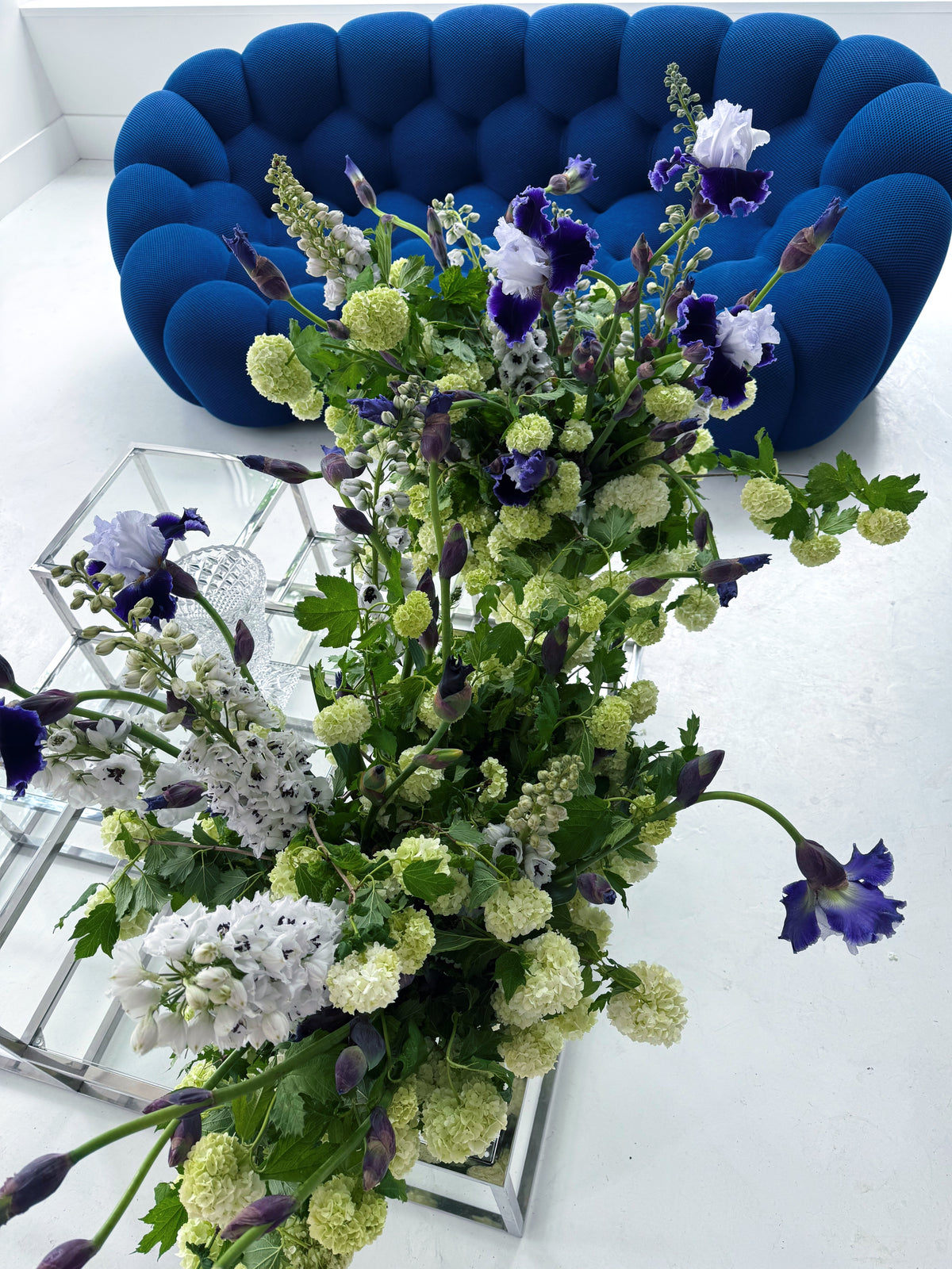 FLOWERS DESIGNED IN A VASE.
