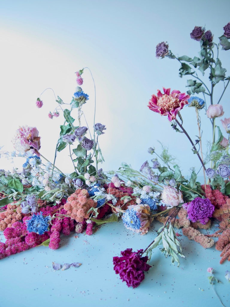 Dry Floral Garland Centerpiece