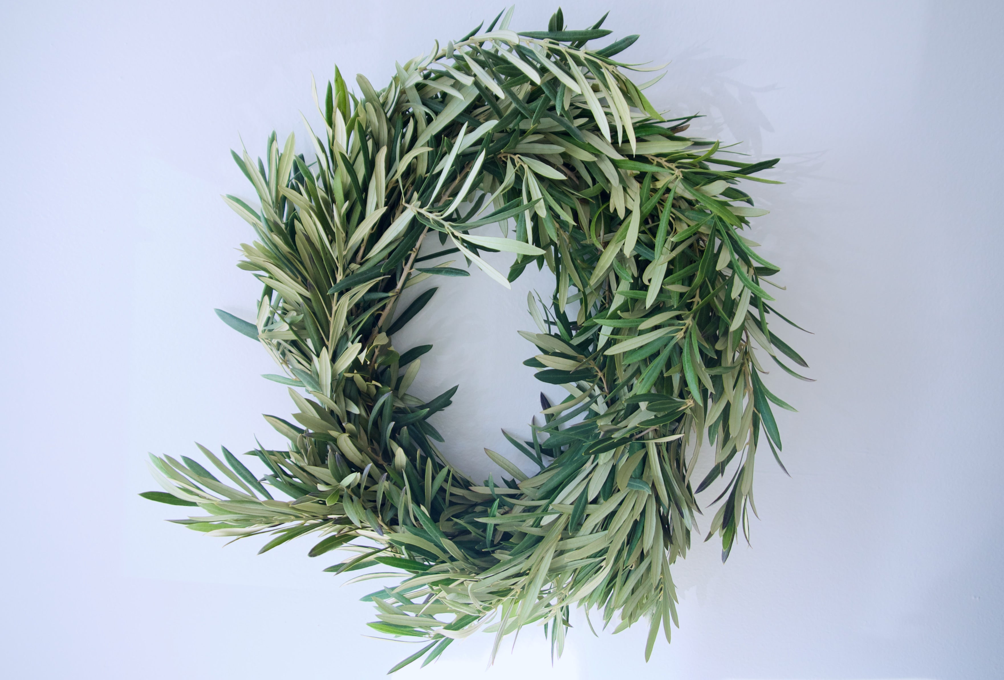 DIY Olive and Eucalyptus Branch Garland